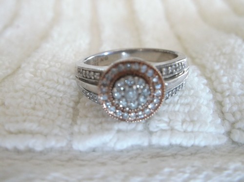 Splendido anello Alwand Vahan in argento sterling e oro rosa 14 carati con diamanti 0,33 tcw - Foto 10 di 12