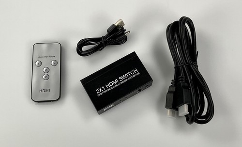 HDMI 2x1 Switch with HDMI cable - Picture 1 of 3