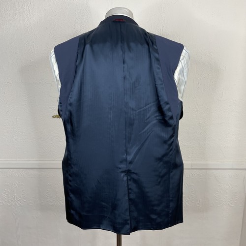 Club Room Blazer Mens 42R Navy Blue Gold Buttons Wool - Picture 10 of 12