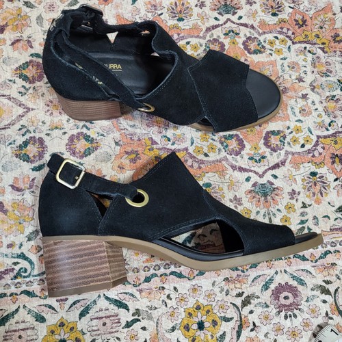 UGG KOOLABURRA Kaiah Pump | Black Suede | Open Toe | Size 8 - Picture 13 of 13