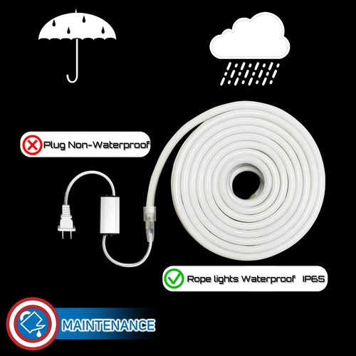 Russell Decor 360° LED Neon Rope Lights Flexible Waterproof Indoor outdoor - Picture 56 of 56
