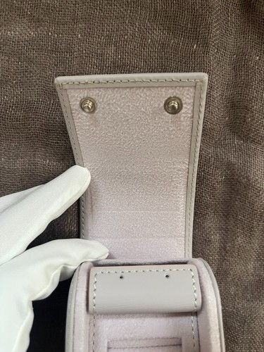 Blancpain Watch Travel Case / Pouch Gray Leather with Box Ring / earring - Picture 20 of 24