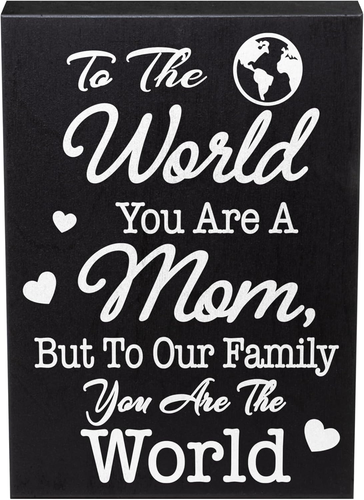 Mom Gift Sign - Handmade Wooden Quote Plaque for Mothers Day, Birthday, Christma - Picture 12 of 12