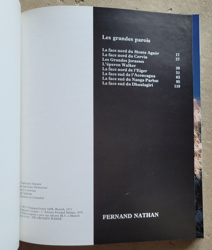 Les Grandes Parois Reinhold MESSNER éd Fernand Nathan 1979 - Imagen 3 de 6