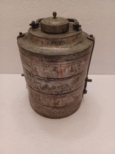 Miner'S/Military Mess Kit W/Stacking Bowls EMBOSSED MARK ON BOTTOM VTG/ANTIQUE - Picture 2 of 20