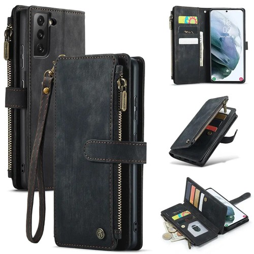 For Samsung Galaxy S21FE Handbag Zip Wallet Case Wrist Strap Leather Phone Bag - Picture 16 of 16