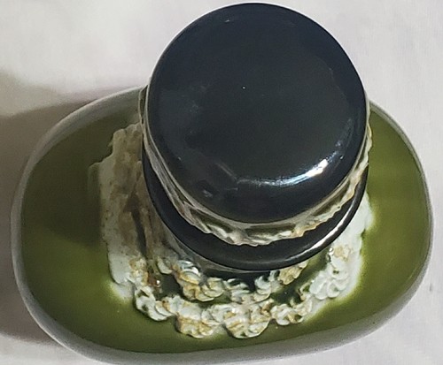 Green Hawaii Decanter Floral 8-3/4" Ceramic made in Japan - Picture 8 of 13