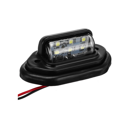 2x LED License Plate Light Tag Lamps Assembly Replacement Kit for Truck Trailer - Picture 3 of 12