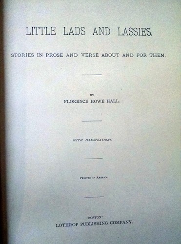 Florence Howe Hall, LITTLE LADS AND LASSIES, 1898, Maud Humphrey-esque, chromos - Imagen 5 de 8
