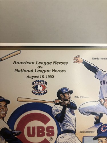 1992 UPPER DECK HEROES OF BASEBALL CHICAGO CUBS PROMO SHEET #02143 Of 22,000 - Picture 6 of 8