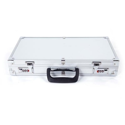 Portable Aluminum Framed Carry Case Lock Handgun Hard Box Gun Storage Case - Picture 1 of 9