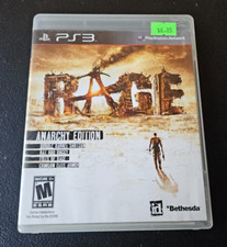 RAGE, ANARCHY EDITION. 2011 PLAYSTATION 3, BETHESDA VIDEO GAME. RATED M
