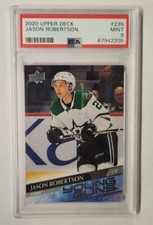 2020-21 Upper Deck Series 1 Young Guns JASON ROBERTSON PSA9 RC