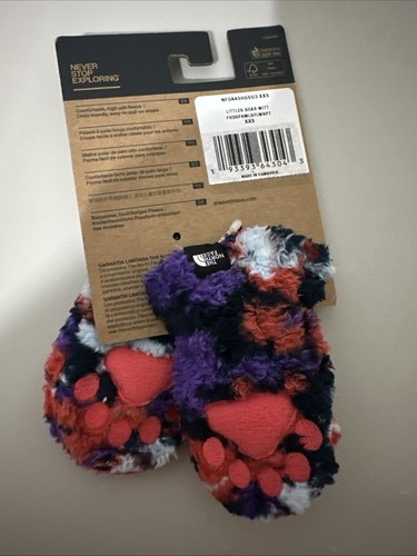 The North Face Baby Winter Mitten Littles Bear Wildflowers Infant XXS 0-6M - Picture 4 of 8