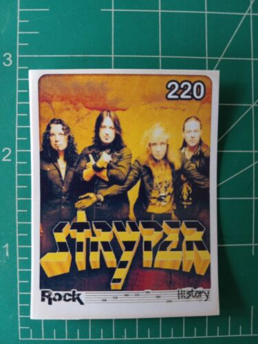 2020 ROCK HISTORY music Sticker Card Brazil STRYPER GROUP BAND #220 - Afbeelding 1 van 2
