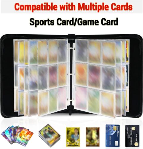 Card Binder for Pokemon Cards Holder Fits 900 Cards w/ 50 Removable Sleeves - Picture 3 of 4