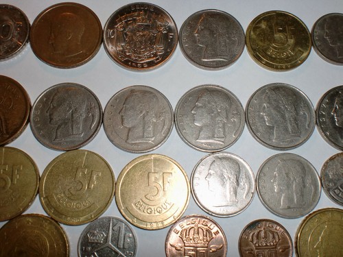 BÉLGICA (BELGIE Y BELGIQUE) - 23 MONEDAS 'PRE EURO' Y 'EURO' - 1950-2002 - Imagen 4 de 6