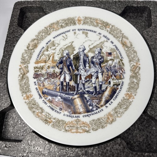 Limoges Marquis de Lafayette Legacy Plates - Seven Plates with COAs and Binder - Picture 23 of 24