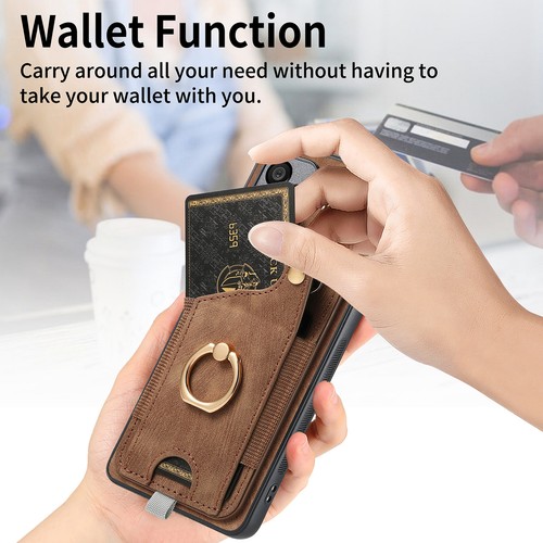 Leather Case For Oneplus Nord CE 5G CE3 10T 11 12 Ring Card Stand Wallet Cover - Picture 3 of 18