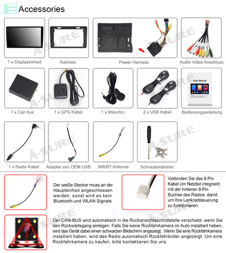 Für Citroen C5 III 2008-2016 Android 10" Autoradio Carplay GPS Navi RDS +Kamera - Bild 10 von 12