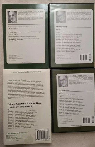 Great Courses Science Wars What Scientists Know 4 DVD Set Guidebook Transcripts - Picture 3 of 5
