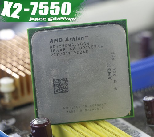 AMD Dual-Core Athlon X2-7450 X2-7550 X2-7750 X2-7850 X2-775Z AM2+ 940 2M CPU - Picture 5 of 5