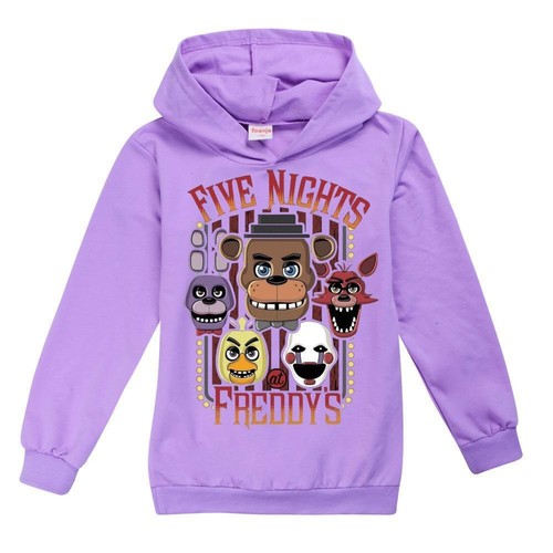 Five nights at Freddy's Hoodies Kids Boys Girls Casual Hooded Jumpers Tops UK - Picture 7 of 27