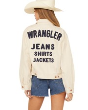 Wrangler Women's Logo Denim Trucker Jacket - 112352493