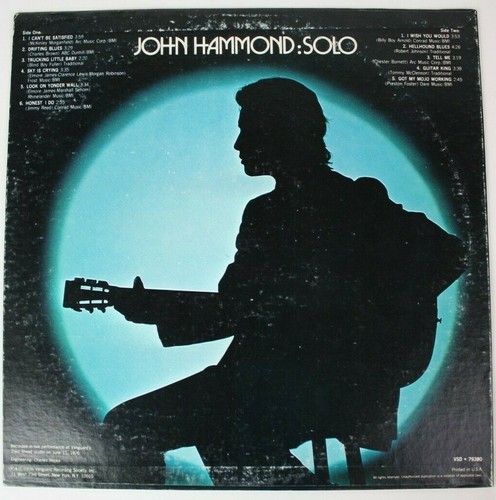 John Hammond: Solo LP 1976 Vinyl NM/VG+ VSD 79380 Blues Rock - Picture 4 of 4