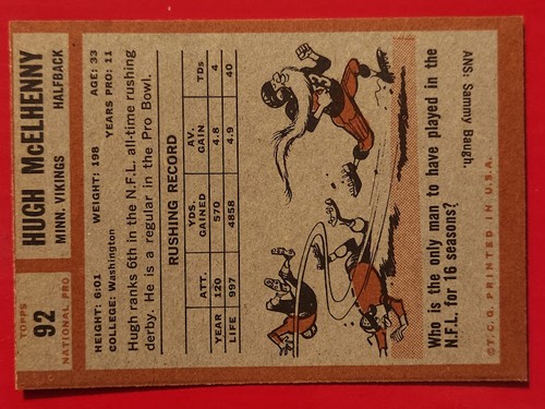 1962 Topps Football - Complete Your Set #1 - 176 - You Pick - Picture 72 of 127