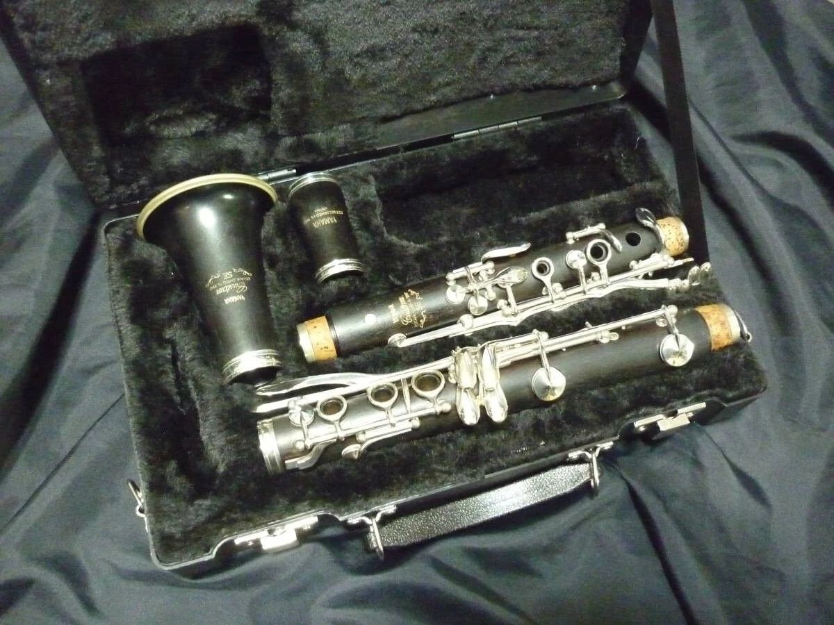 YCL-853 IIV SE-V YAMAHA Bb Clarinet Wooden Instrument Hard Case USED #214-7