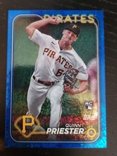 2024 Topps Series 1 Quinn Priester RC Blue Foil /999 PIRATES #93