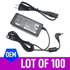 Lot of 100 OEM Fujitsu AC Adapter Scanner Power Supply 24V 2.65A 5.5*2.1mm w/PC