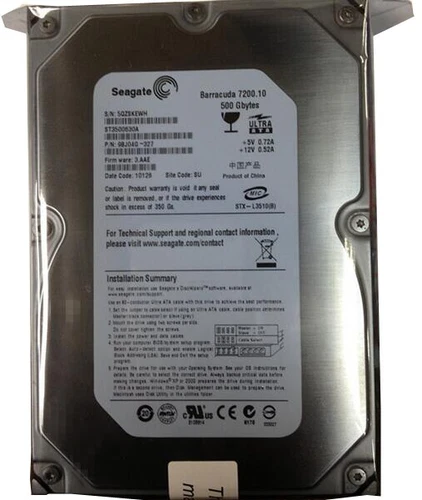 Seagate Barracuda 7200.10 500GB ST3500630A 7200RPM IDE PATA 3.5" Hard Disk Drive - Picture 1 of 3