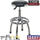 Sealey Workshop Stool Heavy-Duty Pneumatic with Adjustable Height Swivel Seat
