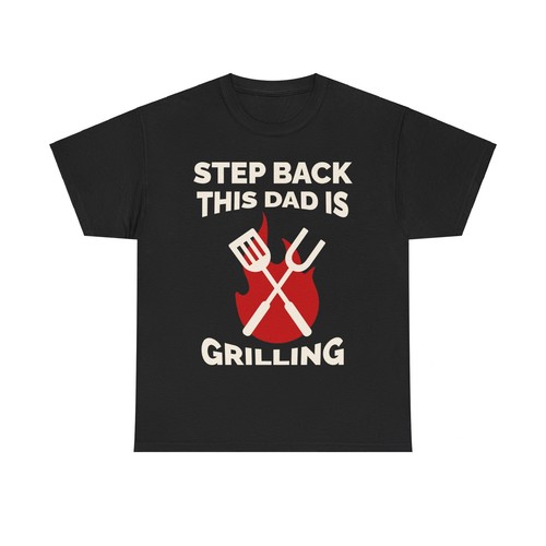Father's Day Unisex Heavy Cotton Up to 5XL Tee T-Shirt 'Dad is Grilling' - Picture 13 of 121