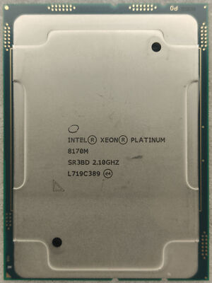 Intel Xeon platinum 8170M (SR3BD) 26 Core 64-bit processor 2.10 GHz