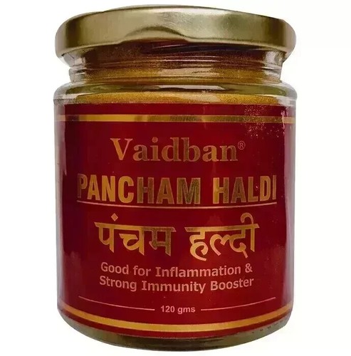 Vaidban Pancham Haldi Jar of 120gm Powder free fast ship - Picture 4 of 4