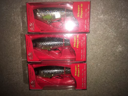 River2Sea Whopper Plopper 90's ==LOT of 3 T-1000 COLORED FISHING LURES
