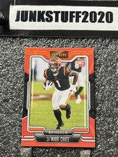 2021 Panini Playbook Ja'marr Chase Orange color Match Rookie #105  Bengals RC