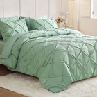 California King Comforter Set 7 Pieces - Bed in a Bag Cal King for All Season, P