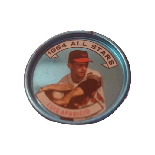1964 baseball TOPPS Coin Baltimore Orioles SS Luis Aparicio HOF Vintage