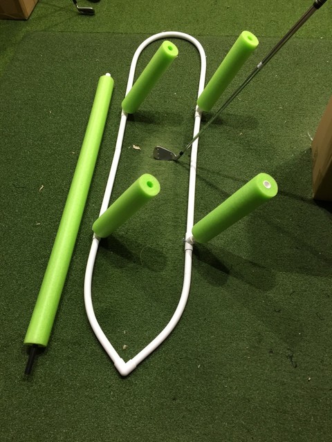 Pvc Sports Adjustable Golf Swing Plane Trainer Easy Setup Easy To Use