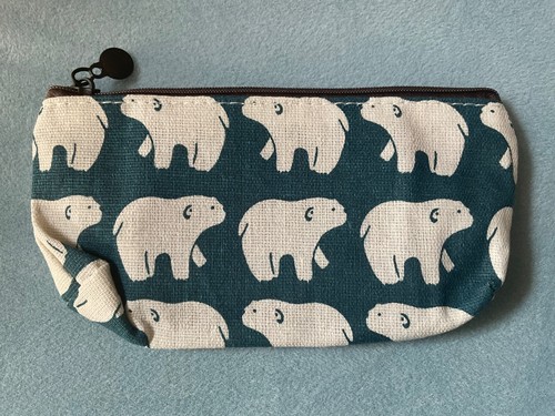 Canvas Federmäppchen Kosmetiktasche Tier Blumen - Bild 2 von 5