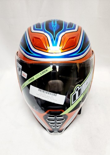 Casco de calle Icon Airflite El Centro azul cara completa para motocicleta talla mediana XL - Imagen 10 de 17