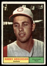 1961 Topps Harry Anderson Cincinnati Reds #76