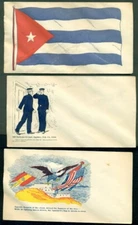 Spanish American War Patriotic covers, 6 different, unused, VF and colorful