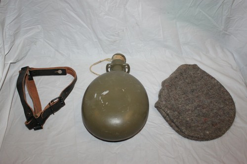 Frasco para beber original del ejército checo M60 botella de agua cantina tapón de corcho - Imagen 5 de 6
