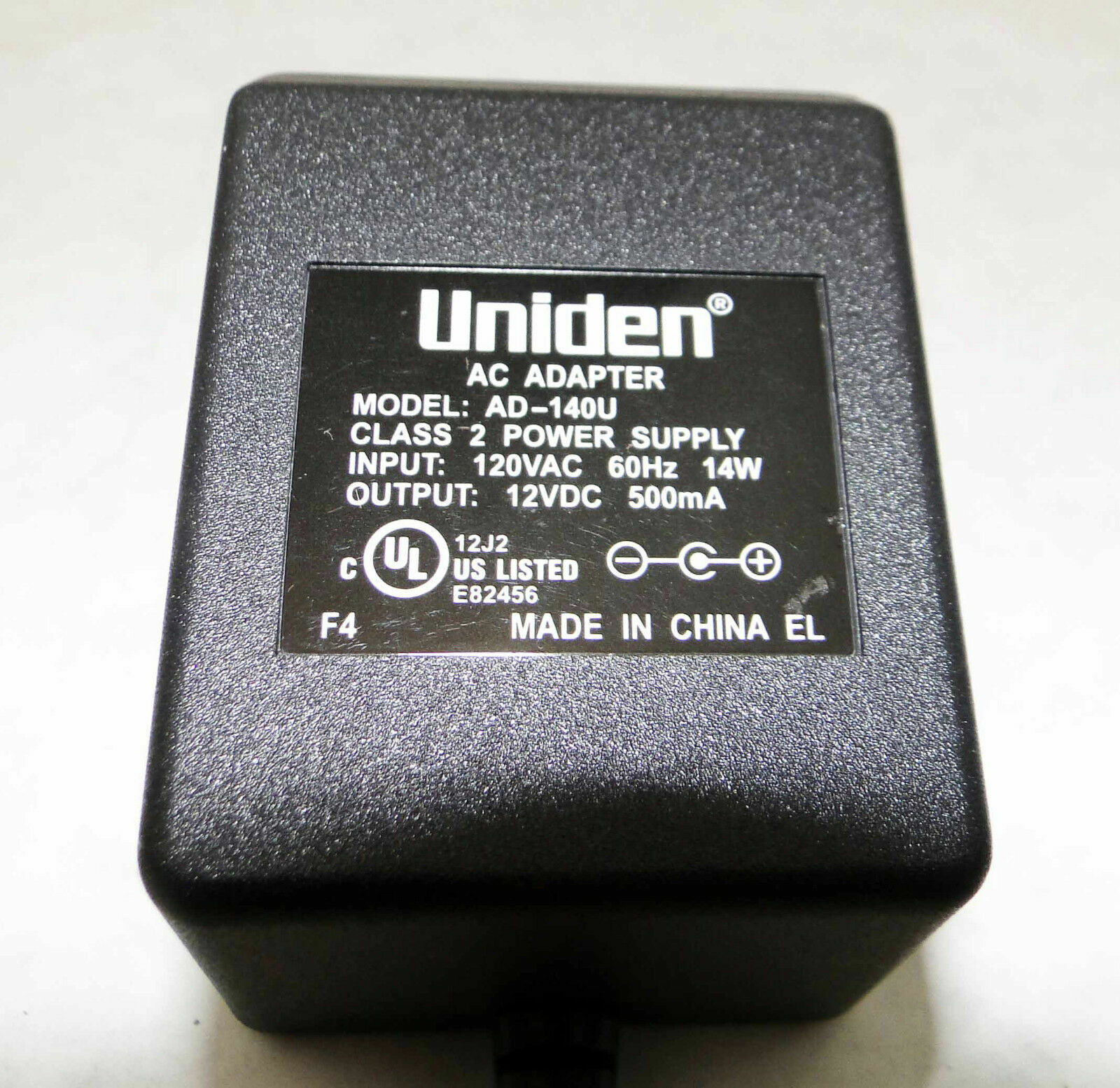 UNIDEN AD-140U UL 12V 500MA AC ADAPTER for Radio Shack PRO-2045 PRO-2038. Available Now for $17.75