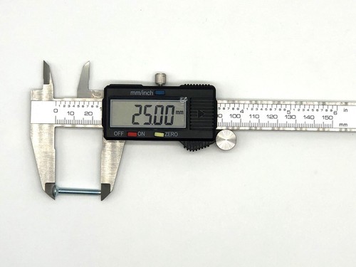 M3.5 x 25MM PLATA ENCHUFE ENCHUFE TOMA DE CORRIENTE TORNILLO ELÉCTRICO - Imagen 4 de 4